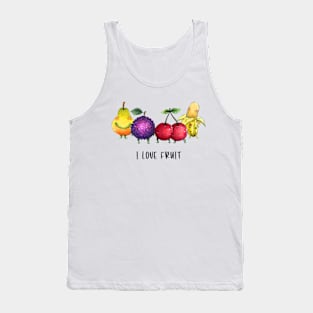 "I love fruit" Watercolour Original Painting Tank Top